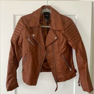 Brown Leather Jacket S